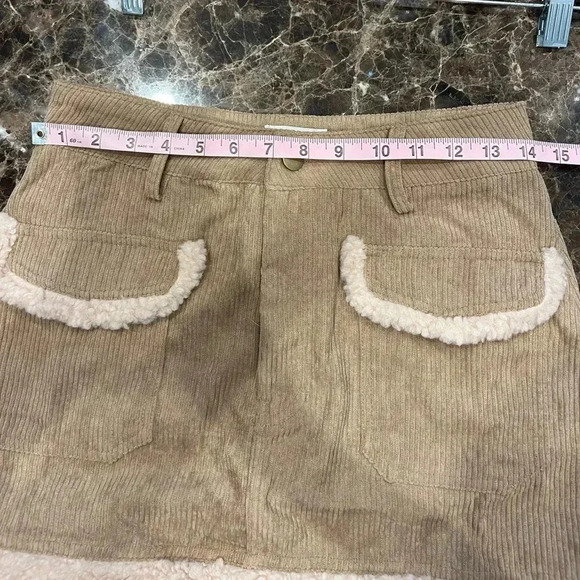NWT Impeccable Pig Day+Moon City Streets Skirt - Tan - Size Small - Picture 9 of 10